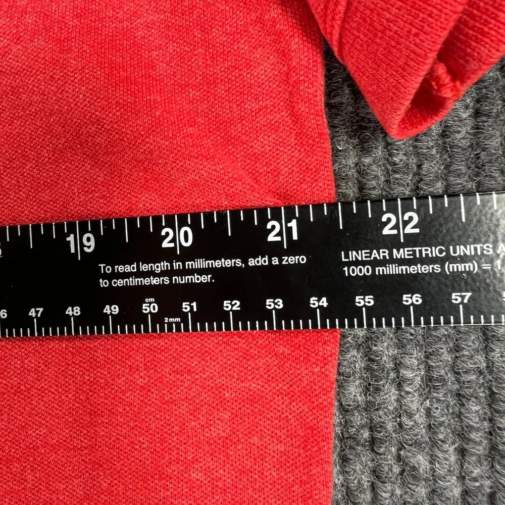 Banana Republic Polo Shirt Mens Large Red Short Sleeve Casual Outdoor Comfort